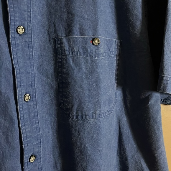 90’s light denim shirt cotton oversized. B7 - Picture 2 of 5